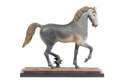 180 mm. Cheval louvet. Figurine de grande taille échelle 1/1…