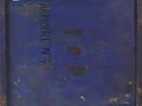a picture of a blue door with writing on it