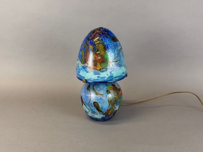 Pascal GUYOT - BIOT Lampe champignon en verre soufflé à déco…
