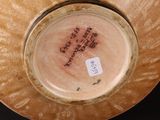 a close up of a plate with a label on it