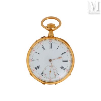 Montre gousset Montre gousset en or jaune 18k (750 °/°°), ca… - Photo 1