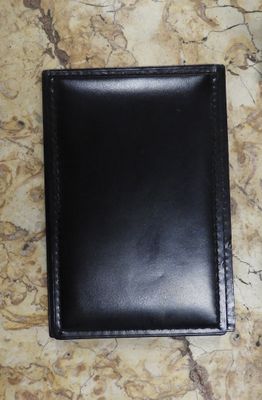 LANCEL Calepin cuir noir. 20 X 14cm