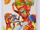 la couverture d'une bande dessinée représentant un robot et un homme