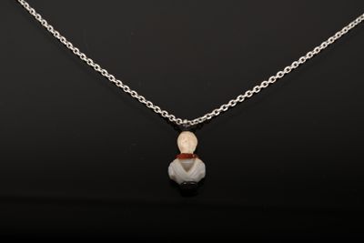 Pendentif "à l'antique" composé de pierres dures figurant un…