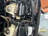a close up view of the inside of a vehicle ' s engine