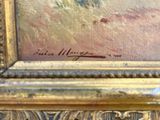 une image d'un gros plan d'une peinture sur un mur