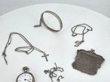 a white plate with a bunch of different items on it