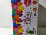 a box that has a bunch of balloons inside of it