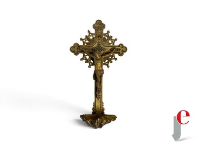 an image of a golden cross on a white background