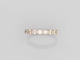 une demi-bague d'éternité en diamant, par van cleef