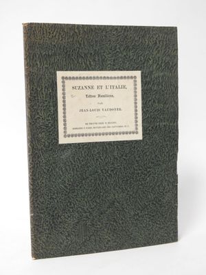 the front cover of a book with a label on it