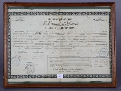 CONGE de LIBERATION - 8e Régiment d'Infanterie - Place de Ca…