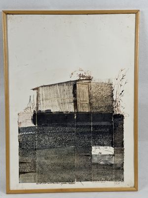 an image of a picture of a painting on a wall
