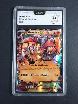 a close up of a card on a table with a black background