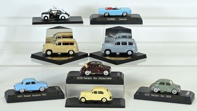 RENAULT COLLECTION, SOLIDO et ELIGOR,8 voitures, au 1/43ème, état neuf