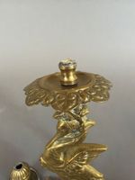 EXTREME-ORIENT - Paire en bougeoirs en bronze doré, à décor … (photo 2)