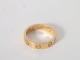cartier 18k yellow gold love band ring size 6 5