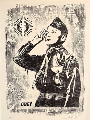 an image of a black and white drawing of a man in uniform