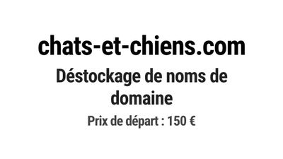 Nom de domaine chats-et-chiens.