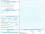 a close up of a document with a barcode on it