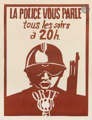 french poster for the 30th anniversary of the police in paris