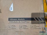 a cardboard box with a sign on it that says flower module