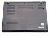 a close up of a laptop with the bottom panel missing
