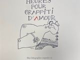 a book with a drawing of a person laying on a bed