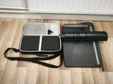 a gym mat, a mat, and a bag on the floor