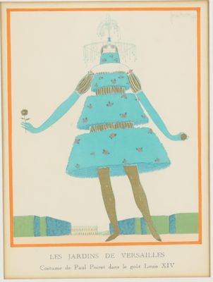 an illustration of a woman in a blue dress with a bird in her hand