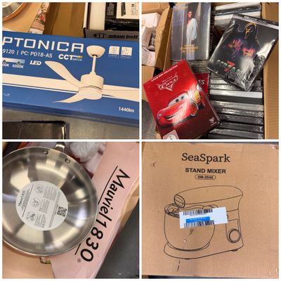 plusieurs photos d'une boîte contenant certains objets et d'une autre boîte contenant d'autres objets