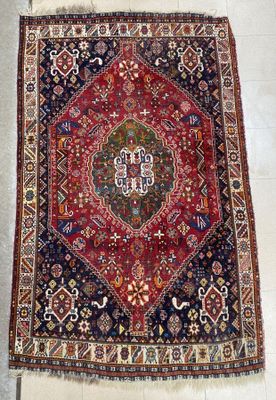 Tapis Kasgai (chaine, trame et velours en laine), Sud-ouest …