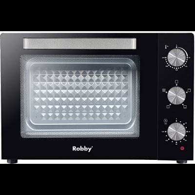 an image of a black and silver microwave oven