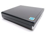 an image of a laptop with a blue sticker on it