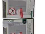 two boxes of air conditioners with a no mosquito sign on them