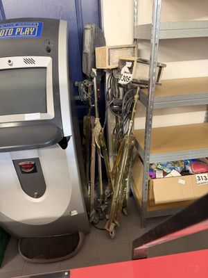 a machine that is sitting on a shelf in a room