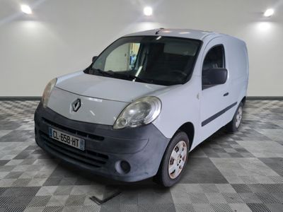 a picture of a white van parked in a room