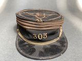 a hat with a number on it sitting on a table