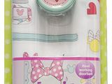 a close up of a package of small items with a pink bow on it