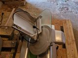 an image of a kitchen with a large slicer on a pallet