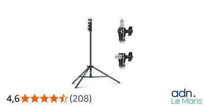quelques lampes posées sur un trépied