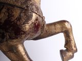 a statue of a horse that is standing on its hind legs