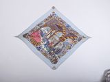 a picture of a wall hanging with a picture on it