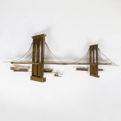 a picture of a model of a bridge in the snow