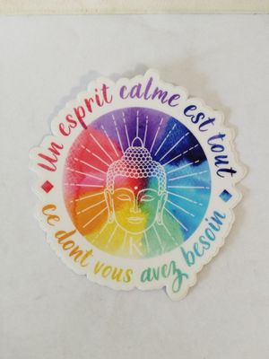 Lot de 173 Stickers Bouddha "Un esprit calme est tout ce don…