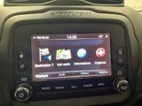 a picture of a car dashboard with a car radio in it