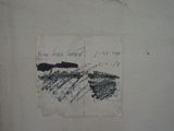 a picture of a drawing on the wall of a room