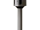 a close up of a fan on a stand on a white background