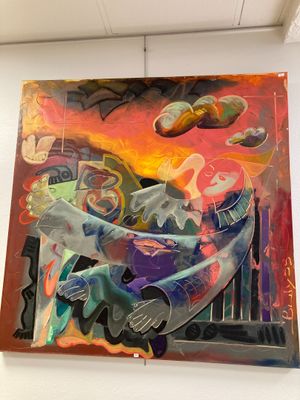 BULYSS Marc (XXe). Pompéi. Huile sur toile. - Photo 1