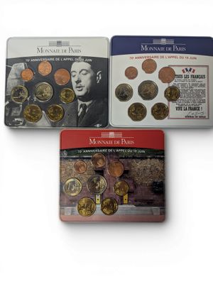 3 Plaquettes différentes : MONNAIE DE PARIS " 70° anniversaire de l'Ap - Photo 1